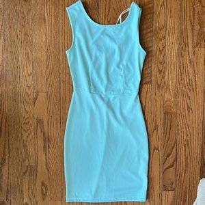 Forever 21 Sleeveless Mint Blue Bodycon Dress